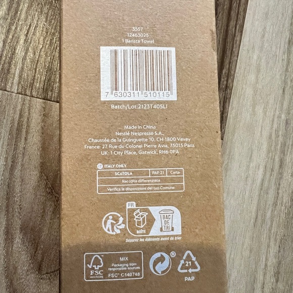Nespresso barista towel - Picture 3 of 9